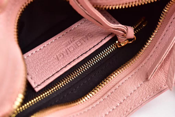 BALENCIAG巴黎世家 小號機車包 粉色 經典款 氣質優雅 專櫃山羊皮 手提肩背斜挎包  BL1754